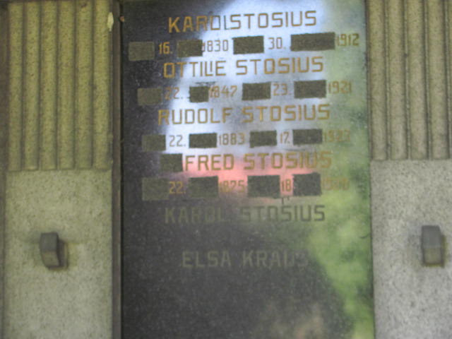 Rudolf Stosius 1882 Bielsko-Biała ewangelickie - Grobonet - Wyszukiwarka osób pochowanych