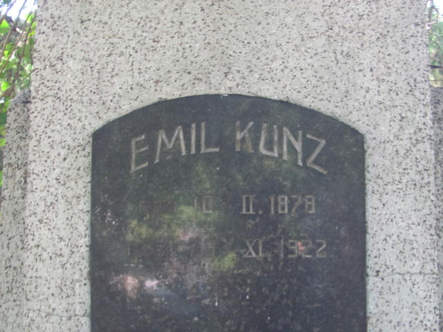 Emil Kunz 1878 Bielsko-Biała ewangelickie - Grobonet - Wyszukiwarka osób pochowanych