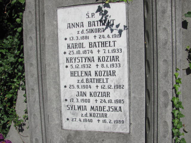 Karol Bathelt 1874 Bielsko-Biała ewangelickie - Grobonet - Wyszukiwarka osób pochowanych