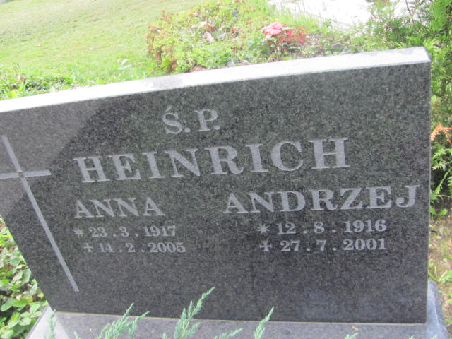 Andrzej Heinrich 1916 Bielsko-Biała ewangelickie - Grobonet - Wyszukiwarka osób pochowanych