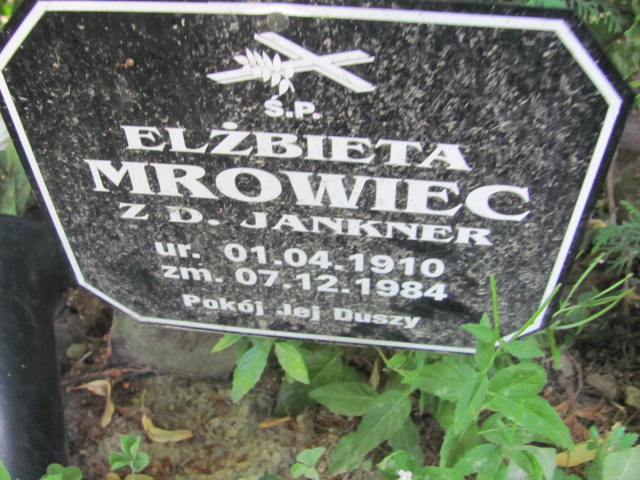 Elżbieta Mrowiec 1910 Bielsko-Biała ewangelickie - Grobonet - Wyszukiwarka osób pochowanych